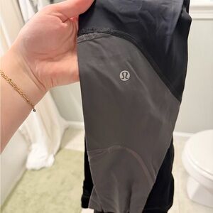 lululemon athletica Two-Tone Black and Gray Leggings